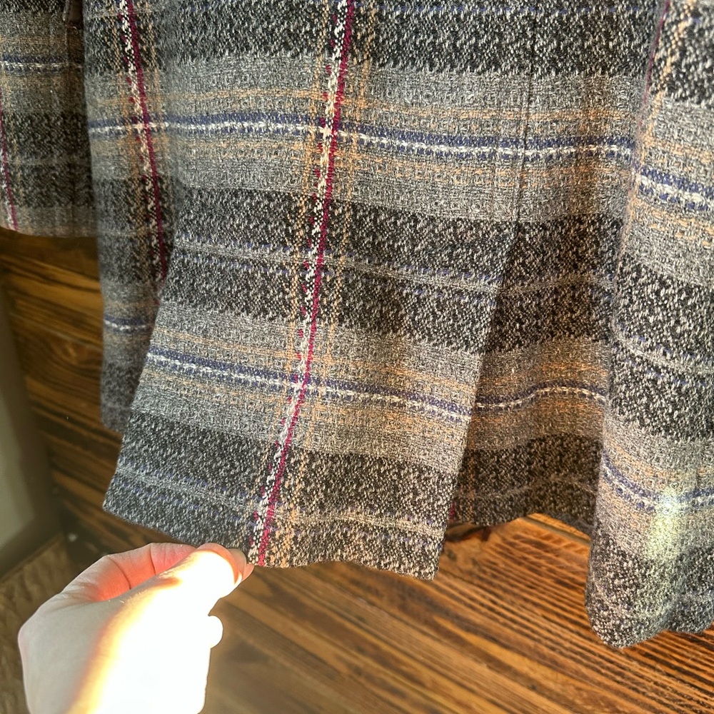 Tommy Hilfiger Women's Wool Blend‎ Hooded Plaid Coat Size Small - Picture 9 of 12